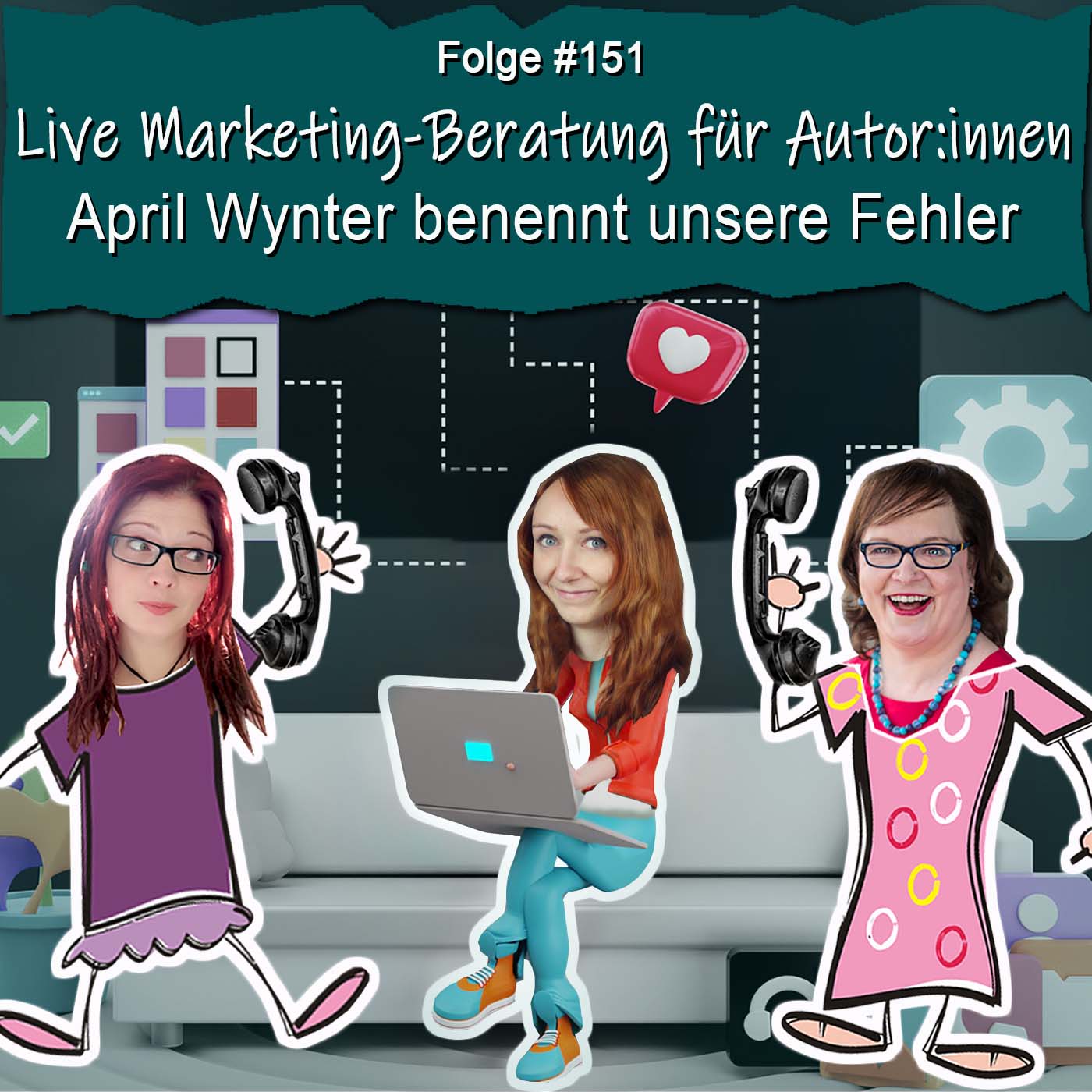 DZVDT 151 - Live Marketing-Beratung für Autor:innen - April Wynter benennt unsere Fehler