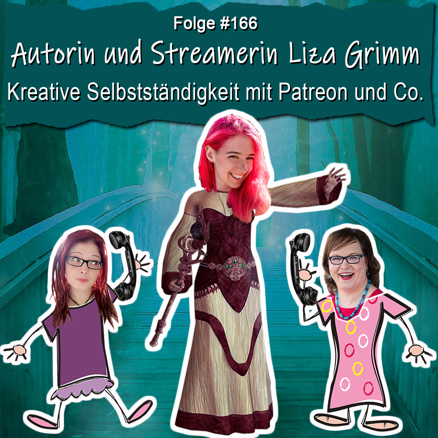 DZVDT 166 - Autorin und Streamerin Liza Grimm: Kreative Selbstständigkeit mit Patreon und Co.