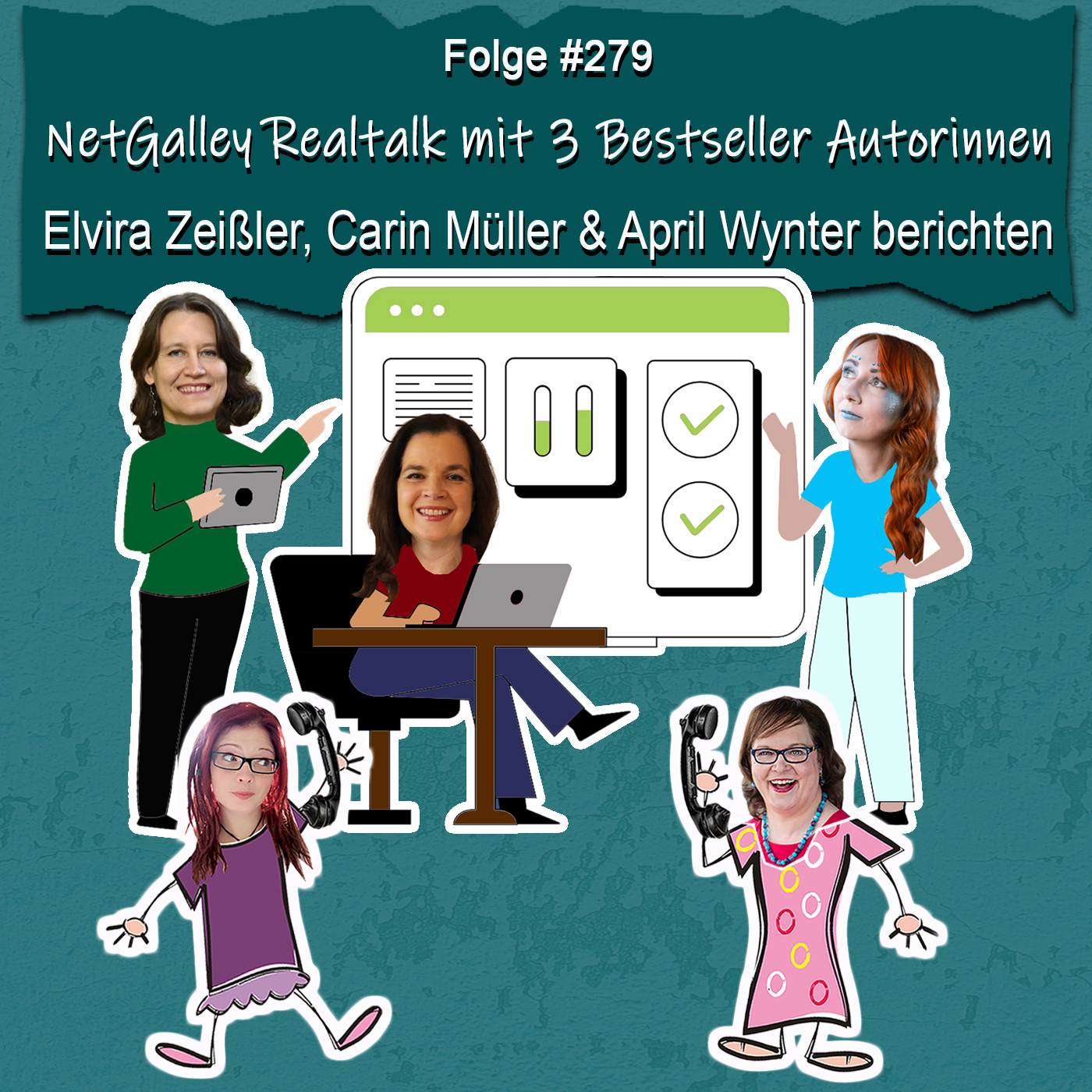 NetGalley Realtalk mit 3 Bestseller Autorinnen – Elvira Zeißler, Carin Müller & April Wynter berichten